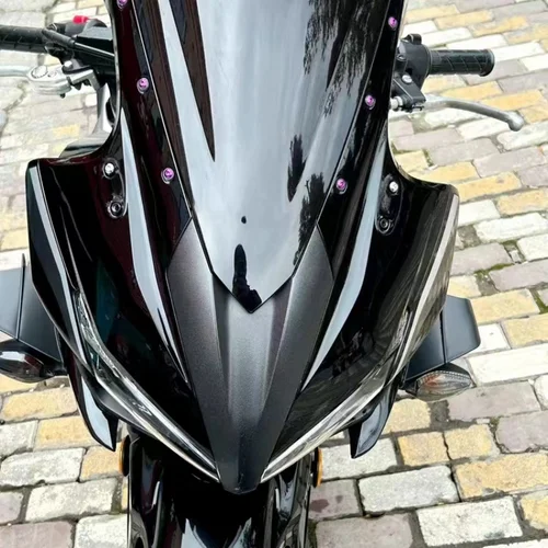 Imagen 2 del producto 10x pernos de parabrisas M5 5mm tornillos de montaje de parabrisas tuercas de arandela para Yamaha YZF R1 R6 R7 600R 750R 1000R FZ1 FZ6 FZ6R FJR1300