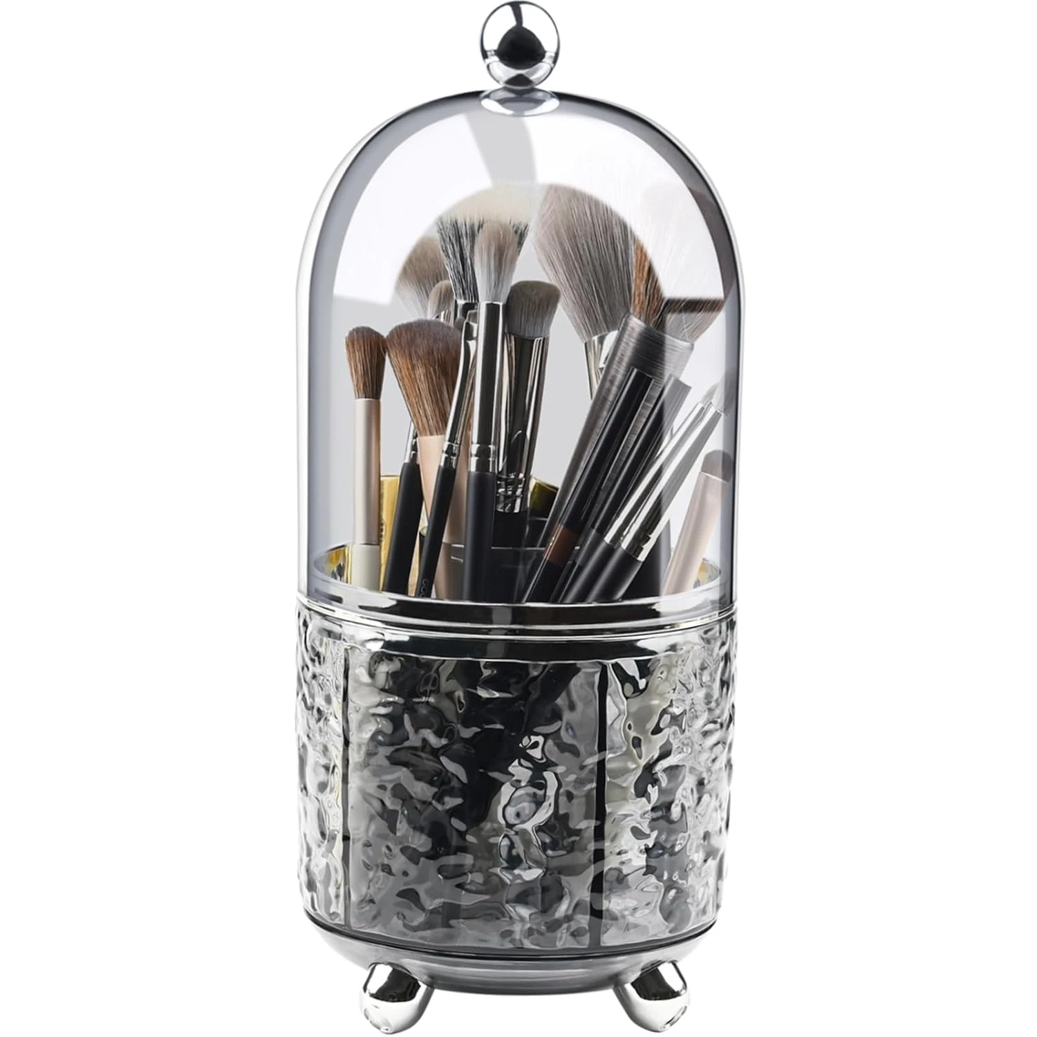 

Waterproof Dustproof Makeup Brush Holder Organizer – Rotating Vanity Organizer for Beauty Enthusiasts – High-Quality Makeup