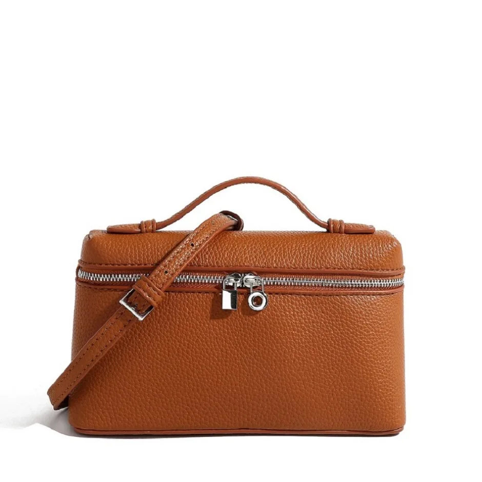 Premium Sense of Niche Lychee Grain Schultertasche, schlichte, modische Lunchbox-Damentasche, exquisite Mini-Handtasche, Umhängetasche
