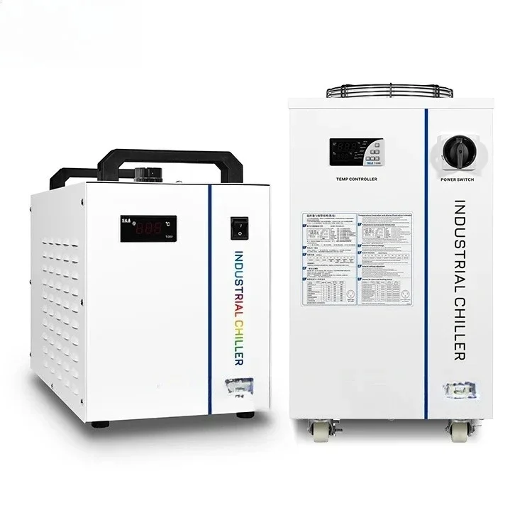

CW 3000 5300 Low Temperature Control Cooling Small Industrial Water Chiller For Co2 Lser Cutting Engraving