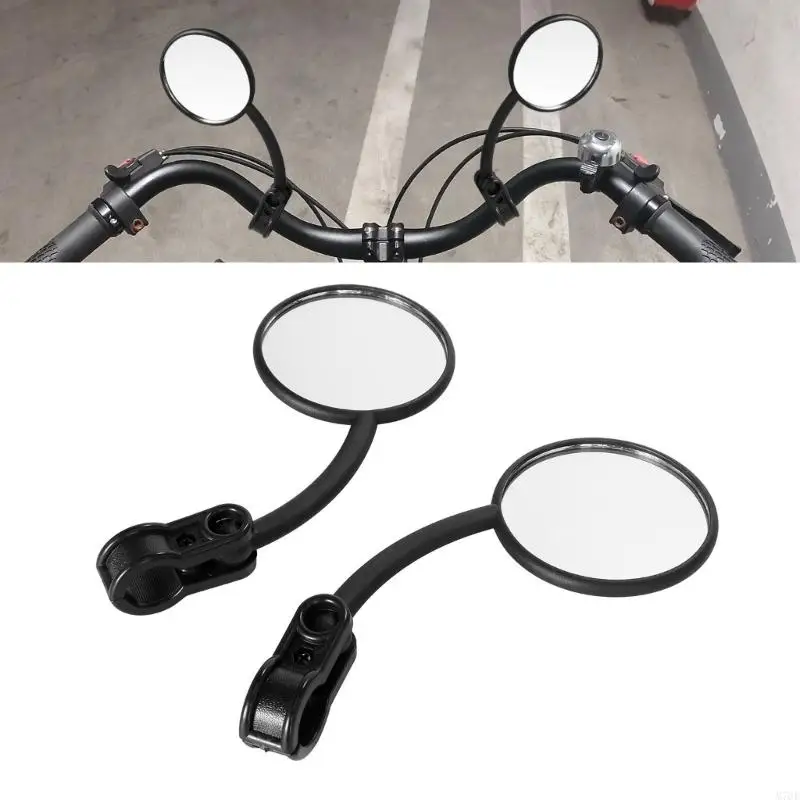 M76E Motorrad-Lenkerspiegel-Set, 22-mm-Lenker-Clip-On-Spiegel mit runden Köpfen, Metallschaft und manueller Winkeleinstellung – Detail 7