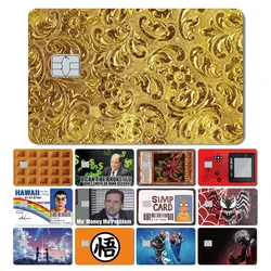 Anime Yu-Gi-Oh! Goku Charizard Mclovin Venum Spiderman Gold Coin Credit Debit Card Bank Card Matte Sticker Skin Film Cover