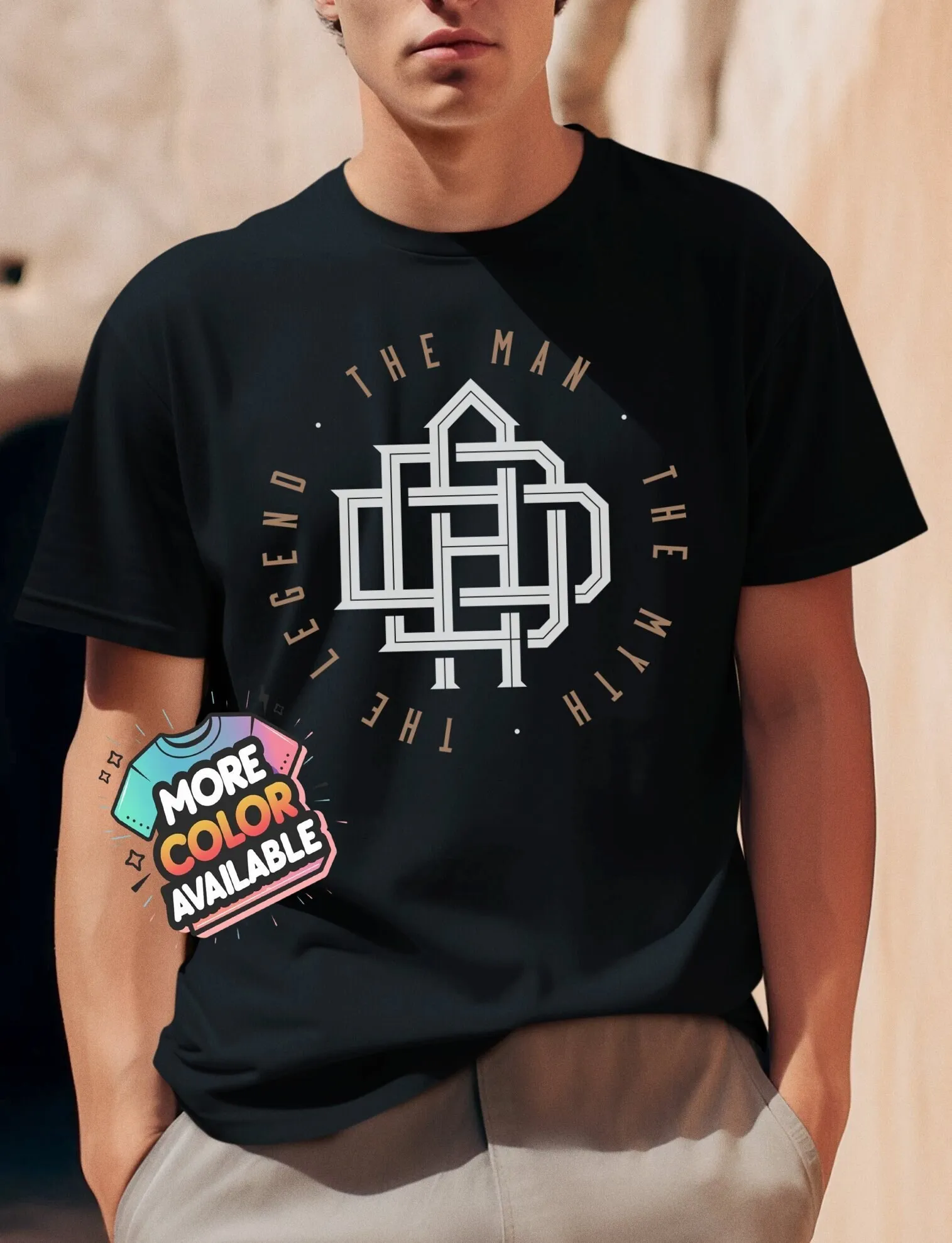 

The Man Legend Dad T Shirt Labyrinth Design For Him Unique Maze Style