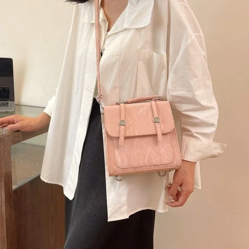 

Fine Texture Leather Messenger Bag Elegant Paris Vintage Classic Design Casual Simple Tote Bag Smooth Premium Feel Ladies