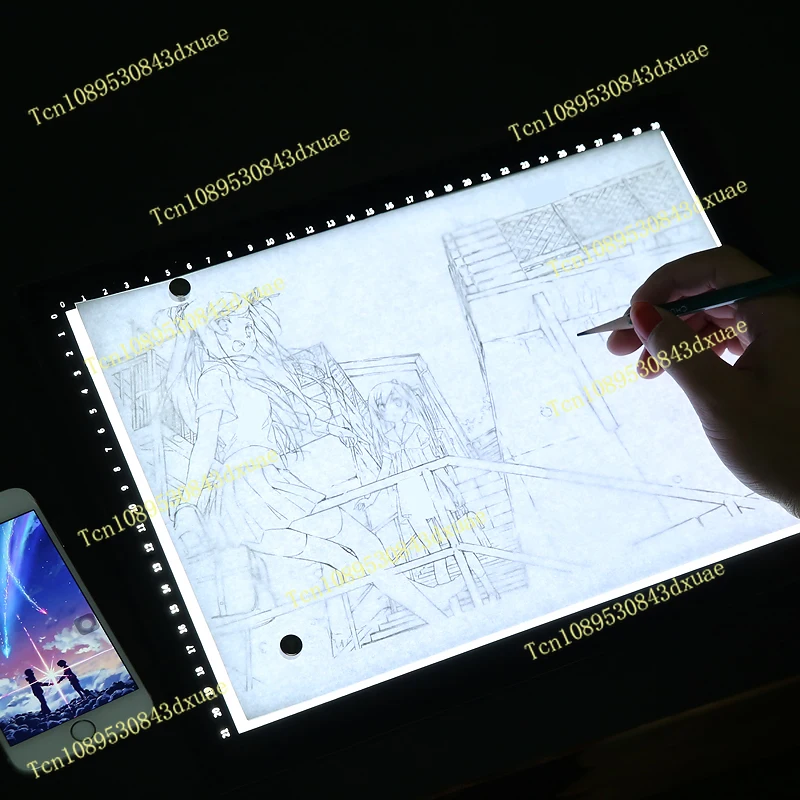 A2A1A0 Copy Table LED Copy Drawing Board Table Transmission Projection Duplication Sketch Drawing Art Student Co