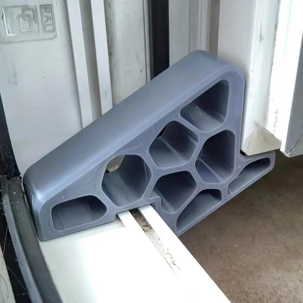 1–5 robuster Fenster-Türstopper, Keilabsatz, rutschfeste Balkontür mit Schienenstopper, einfach zu installieren, zum Entfernen von Türen, Anti-Wind-Halterung