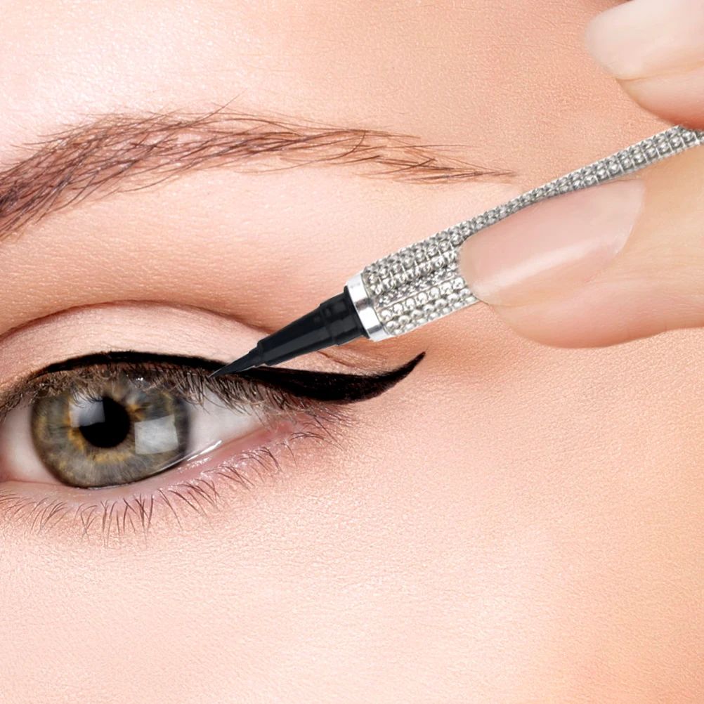 

Eyeliner Liquid Pen Waterproof Anti Sweat Smooth Fine Tip Drawing Tool Silver Glitter Long Lasting girl eyeliner pen