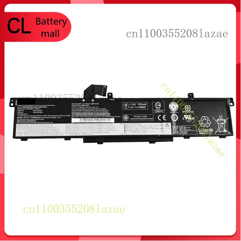 

Новый оригинальный аккумулятор L19C6P71 L19L6P71 емкостью 94 Вт для Lenovo ThinkPad P15 P17 Gen 1 20SQ