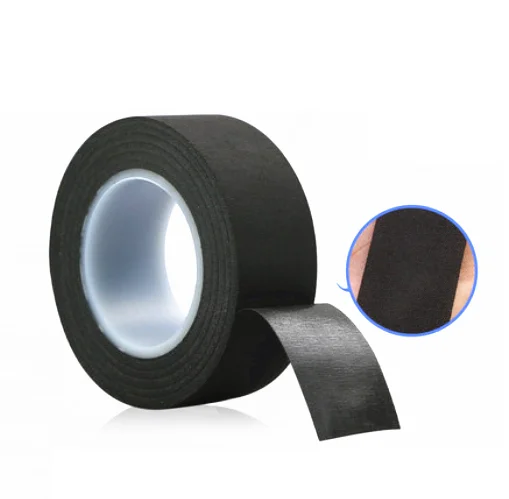 15m Black tape wire wrapping flocking cloth flame retardant polyester cloth high viscosity tape