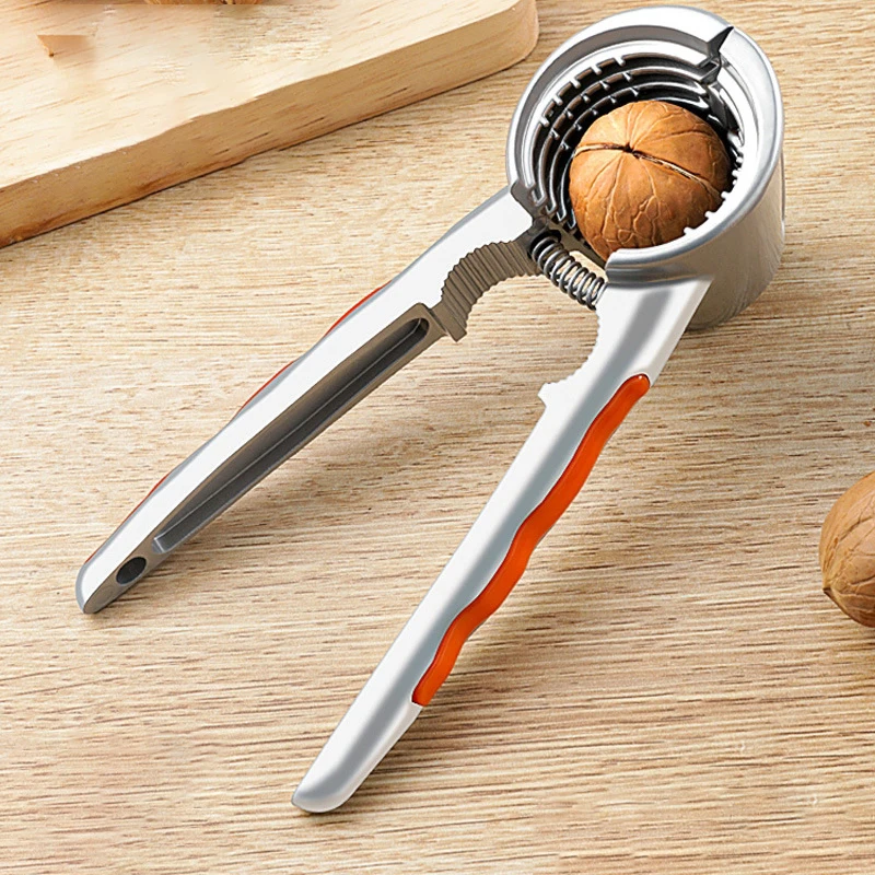 Zinc Alloy Nutcracker Sheller Crack Almond Walnut Pecan Hazelnut Filbert Nut Kitchen Nut Sheller Clip Tool Clamp Plier Cracker