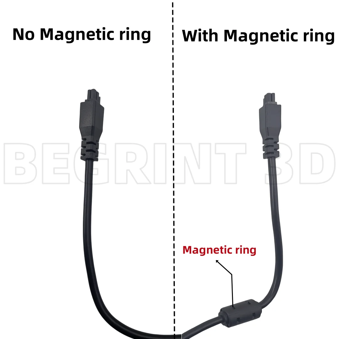For Bambu lab A1/A1mini 3D Printer AMS Lite 1M 4-pin Extension Cable With Magnetic ring for bambulab A1 A1mini AMS Update parts