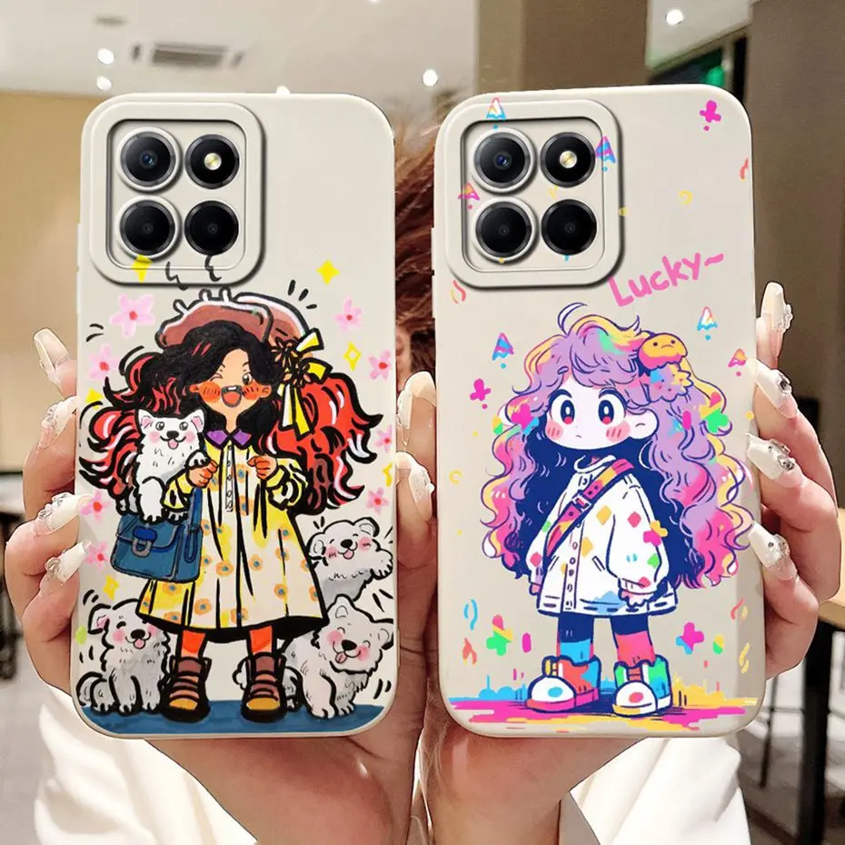 Cute New Design For Honor X8b LLY-LX1 LLY-LX2 LLY-LX3 Lens Protective Case For HonorX8b X 8B 5G Soft Silicone Phone Cases