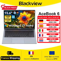 Blackview AceBook 6 Laptop 16GB DDR4 512GB SSD 15.6 Inch Windows 11 Home Intel Twin Lake N150 36Wh Battery