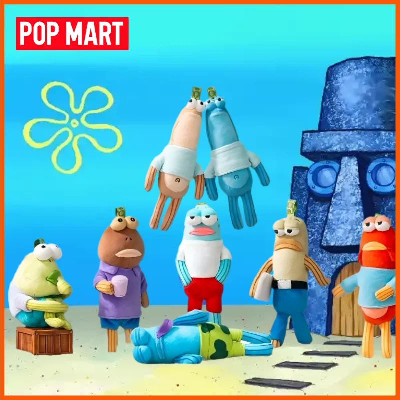 

POPMART Bikini Bottom Buddies Series слепая коробка игрушки Kawaii аниме фигурка куклы игрушки-сюрприз Mystery Box рождественские подарки
