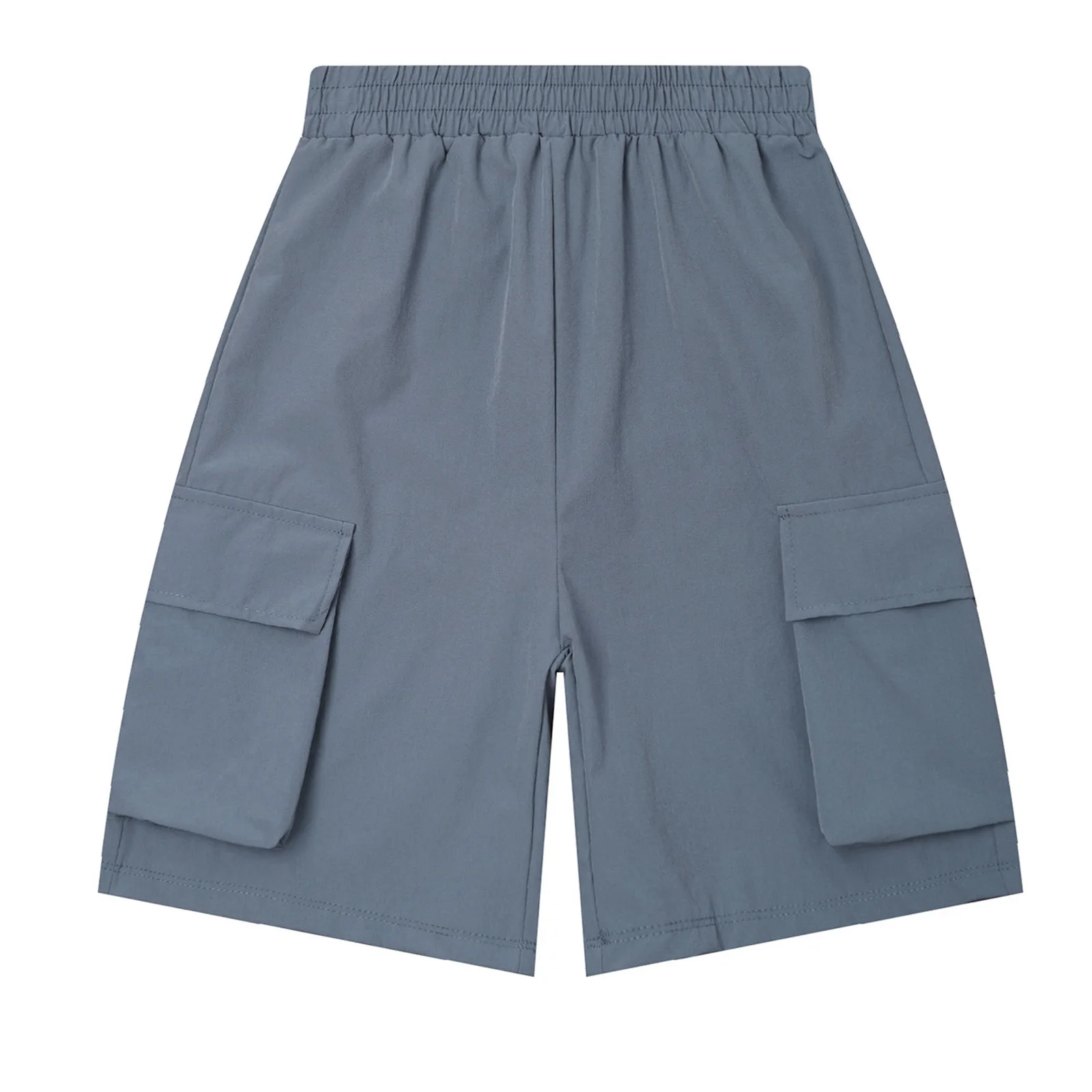 

Kids Boys Quick-Drying Cargo Shorts Summer Casual Elastic Waistband Shorts with Flap Pockets for Holiday Beach Sports Workout