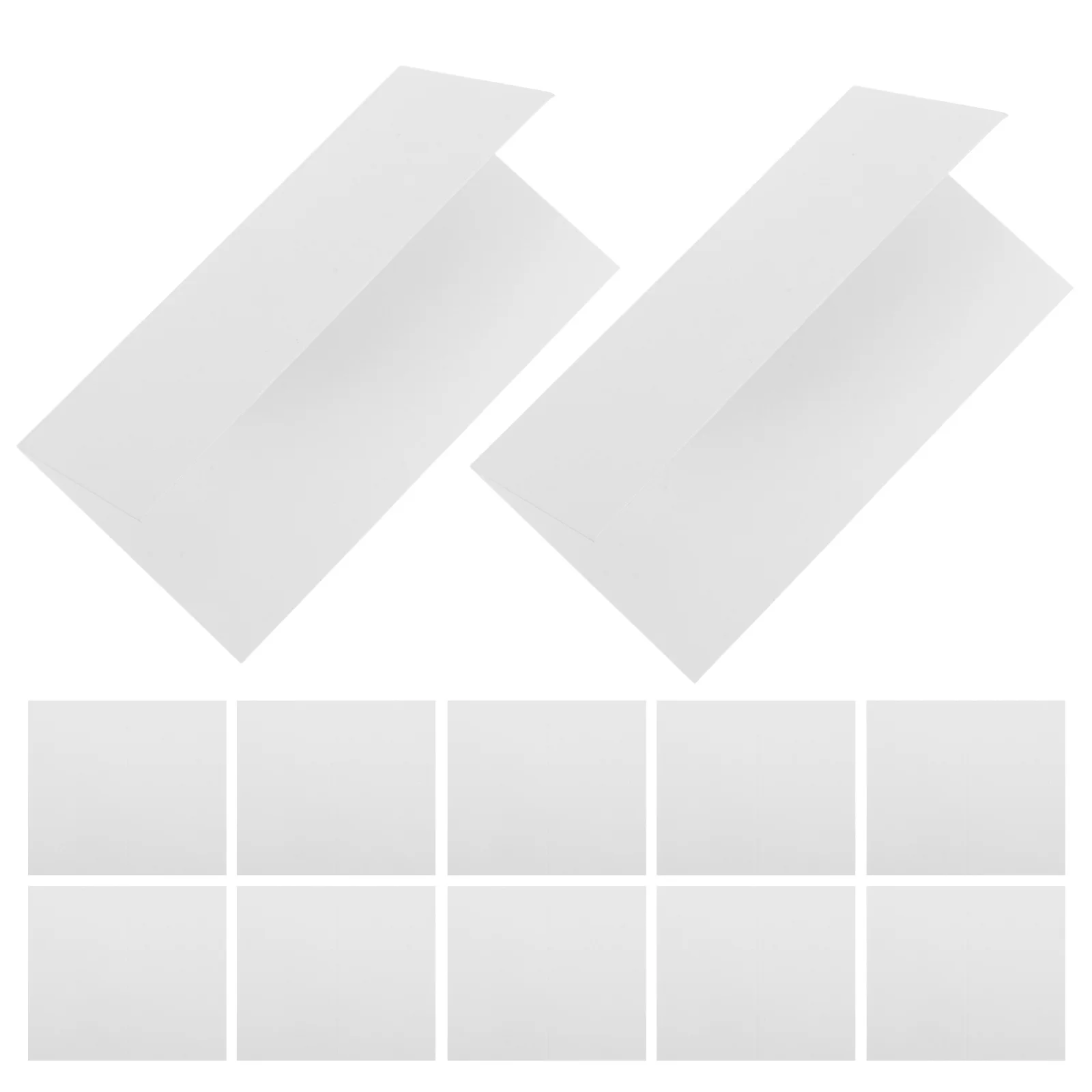 

100Pcs Classic White Seating Cards Blank 3.93x3.54in Wedding Place Tags Party Escort Cards Table Setting Name Tags for Wedding