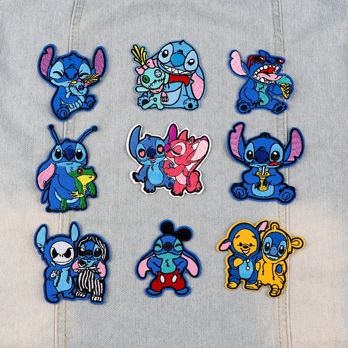 Movie Anime Characters Patch Embroidery Funny Animal Embroidered Logo Garment Accessories Sticker Patches Clothing Gifts for Kid