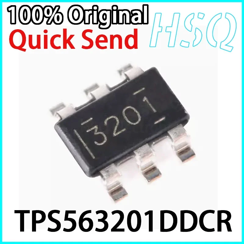 5PCS Original TPS563201DDCR Screen Printed 3201 SOT-23-6 Synchronous Step-down Converter Chip