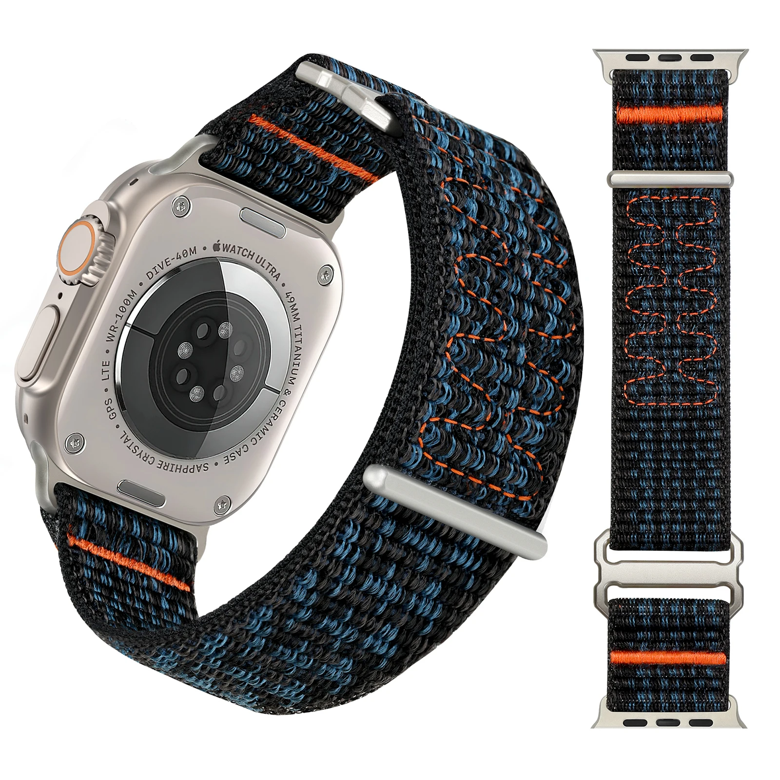 

Nylon Straps For Apple Watch ultra 2 band 49mm 46mm 42mm 45mm 41mm 38mm sport Bracelet IWatch Series 10 9 8 7 6 5 3 SE 44mm 40mm