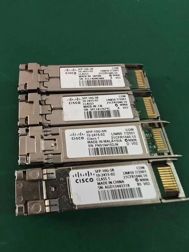 使用済みのオリジナル CISCO SFP‑10G‑SR V02 V03 10‑2415‑03 10GBASE