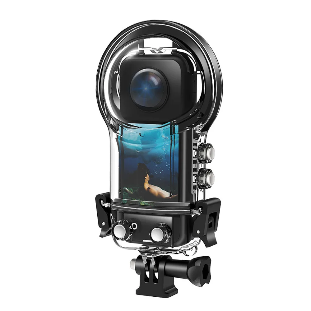 For Insta360 X4 Camera Spherical 50M Underwater Waterproof Diving Housing Cover Shell