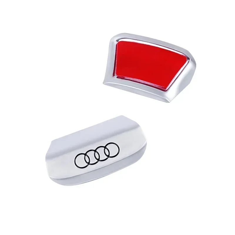 4 Rings Logo Car Steering Wheel Sticker Cover Decor Car Accessories For Audi A3 A4 B5 B6 A3 8P 8V 8L A5 A6 C6 C5 A1 A7 A8 Q2 Q3