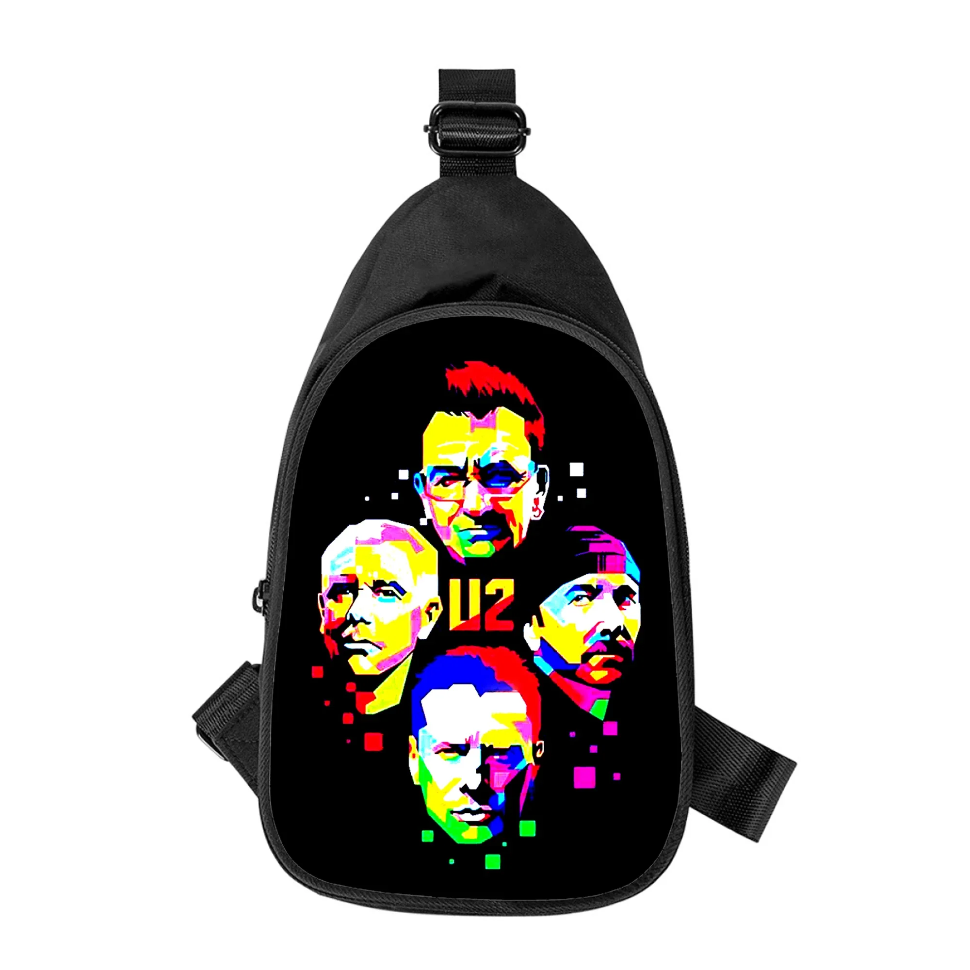 U2 Band 3D-Druck neue Männer Kreuz Brusttasche diagonal Frauen Umhängetasche Ehemann Schule Hüft tasche männliche Brust packung