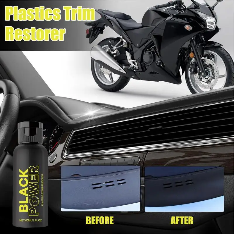 Restorer Trim Restorer Automotive Parts For Car Quick Black Trim Restorer Automotive Interior Decor Refurbishing Agent