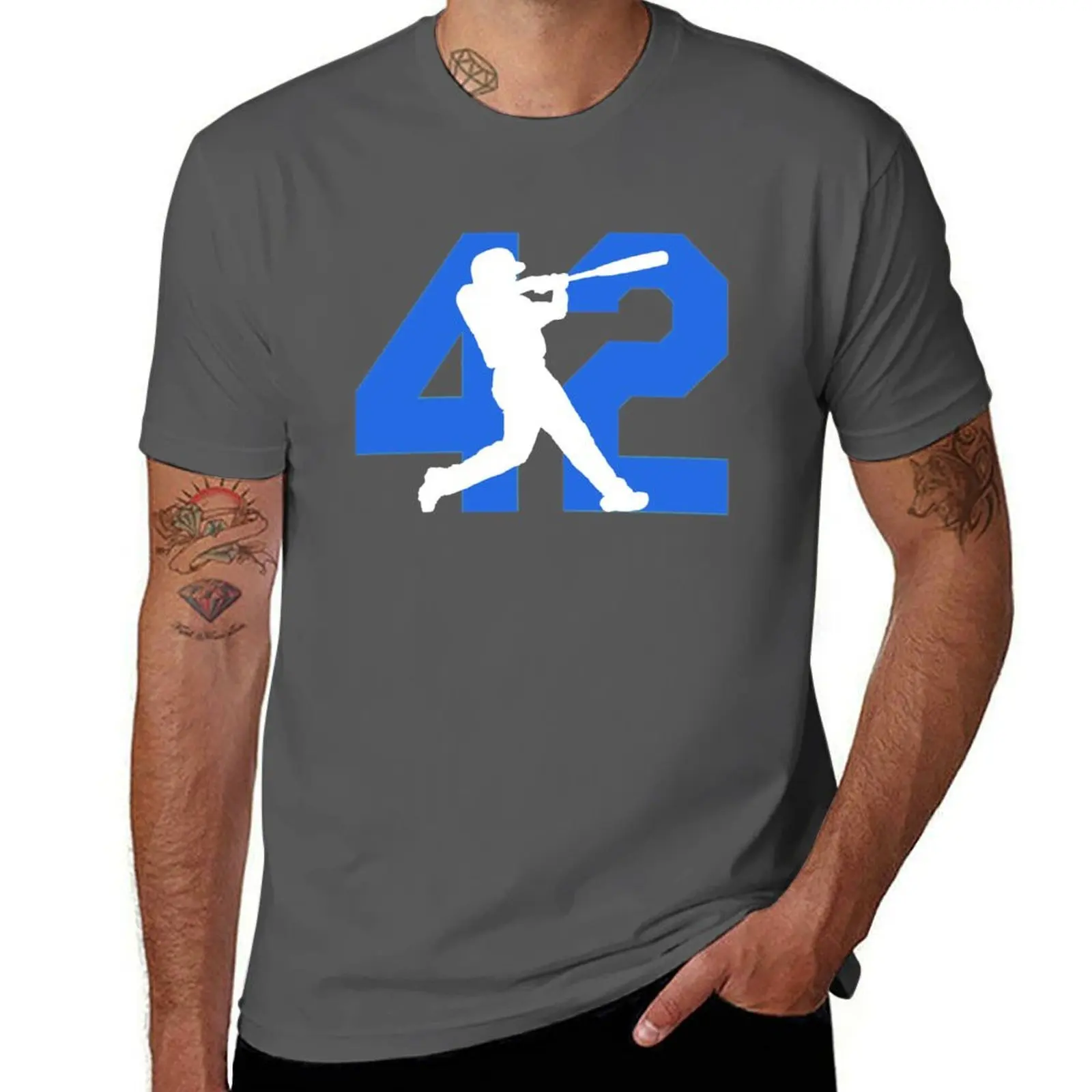 

jackie robinson T-Shirt t shirts cotton 100% black cotton t-shirt plain for man package T-Shirt