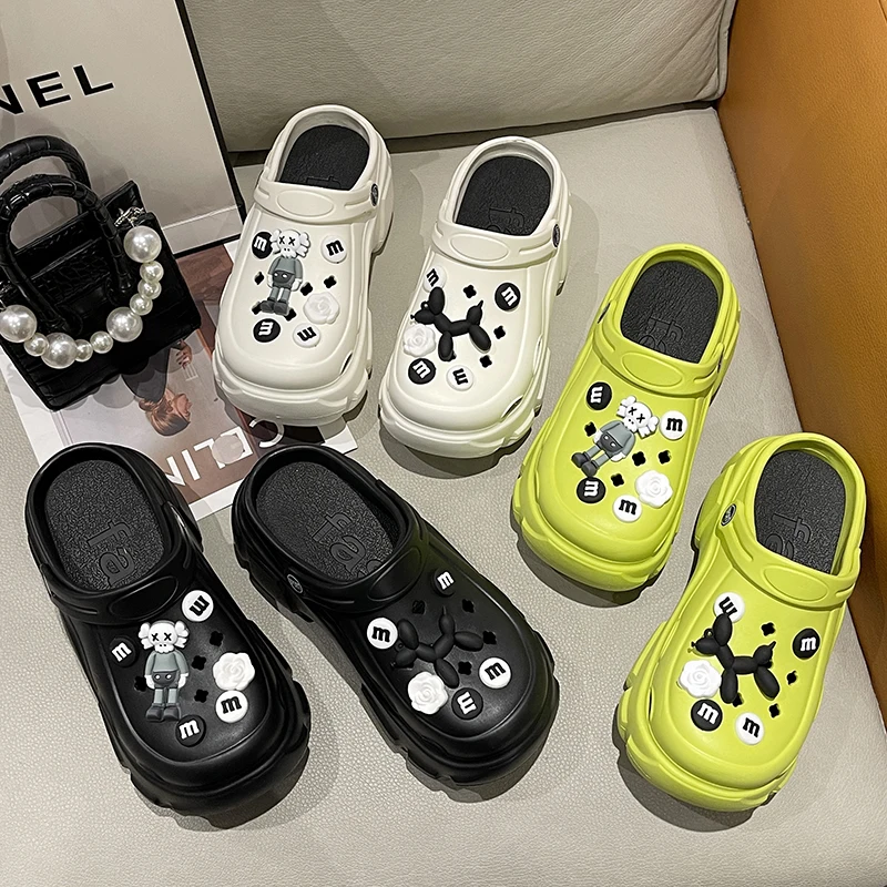 Summer Women Slippers Platform Clogs Garden Shoes Outdoor Beach Sandals Women Shoes Wedges Slippers Indoor Outdoor Slides