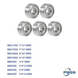 5pcs/lot Deep Groove Ball Bearing Mr117zz Mr137zz Mr106zz Mr126zz Mr84zz Mr85zz Mr95zz Mr63zz Miniature Mini Bearings 7*11*3mm