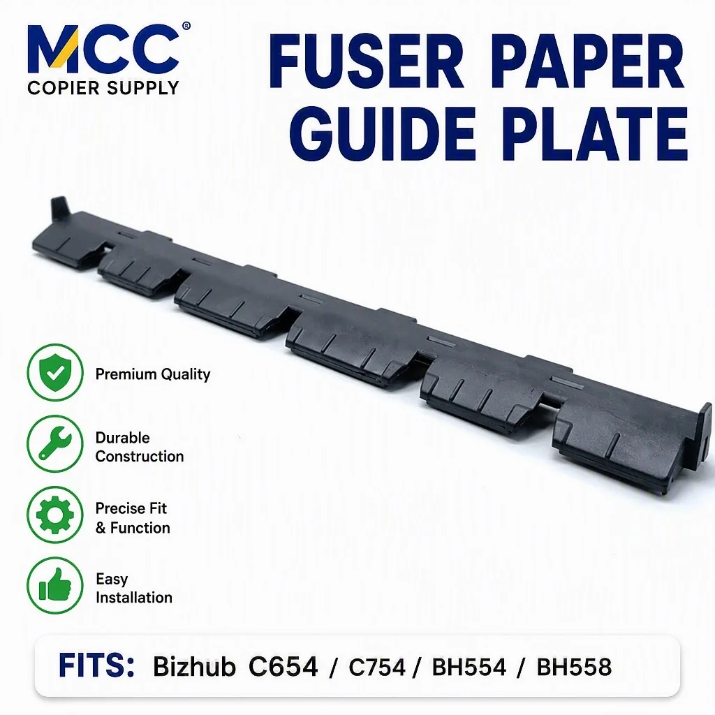 Fuser Paper Guide Plate Deflector for Konica Minolta Bizhub C654 C754 BH554 BH558 Exit Paper Guide