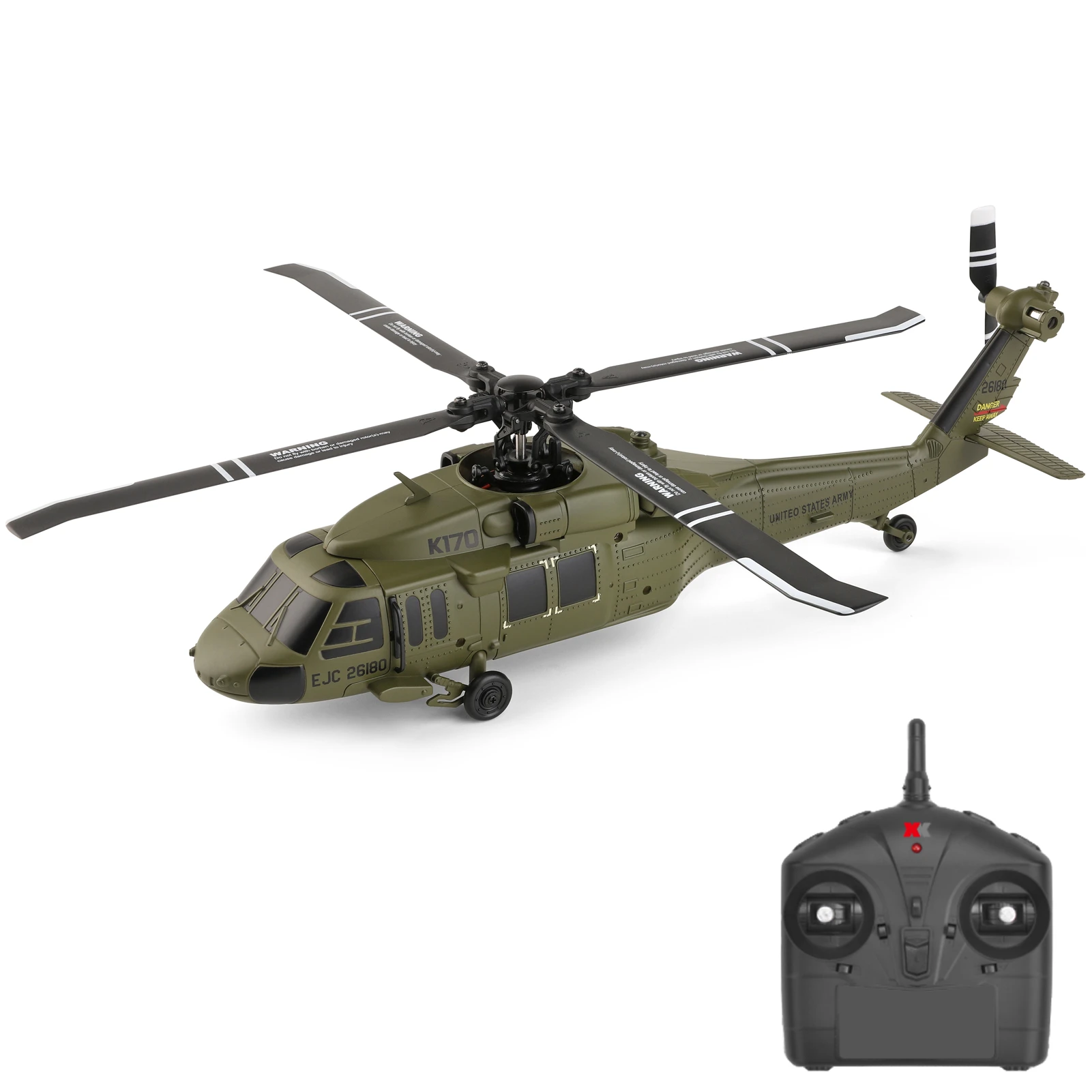 

Remote Control Helicopter 2.4G 4 Channel Mini Aircraft with Brushless Motor Altitude Hold Gyro One Key Take Off and Landing