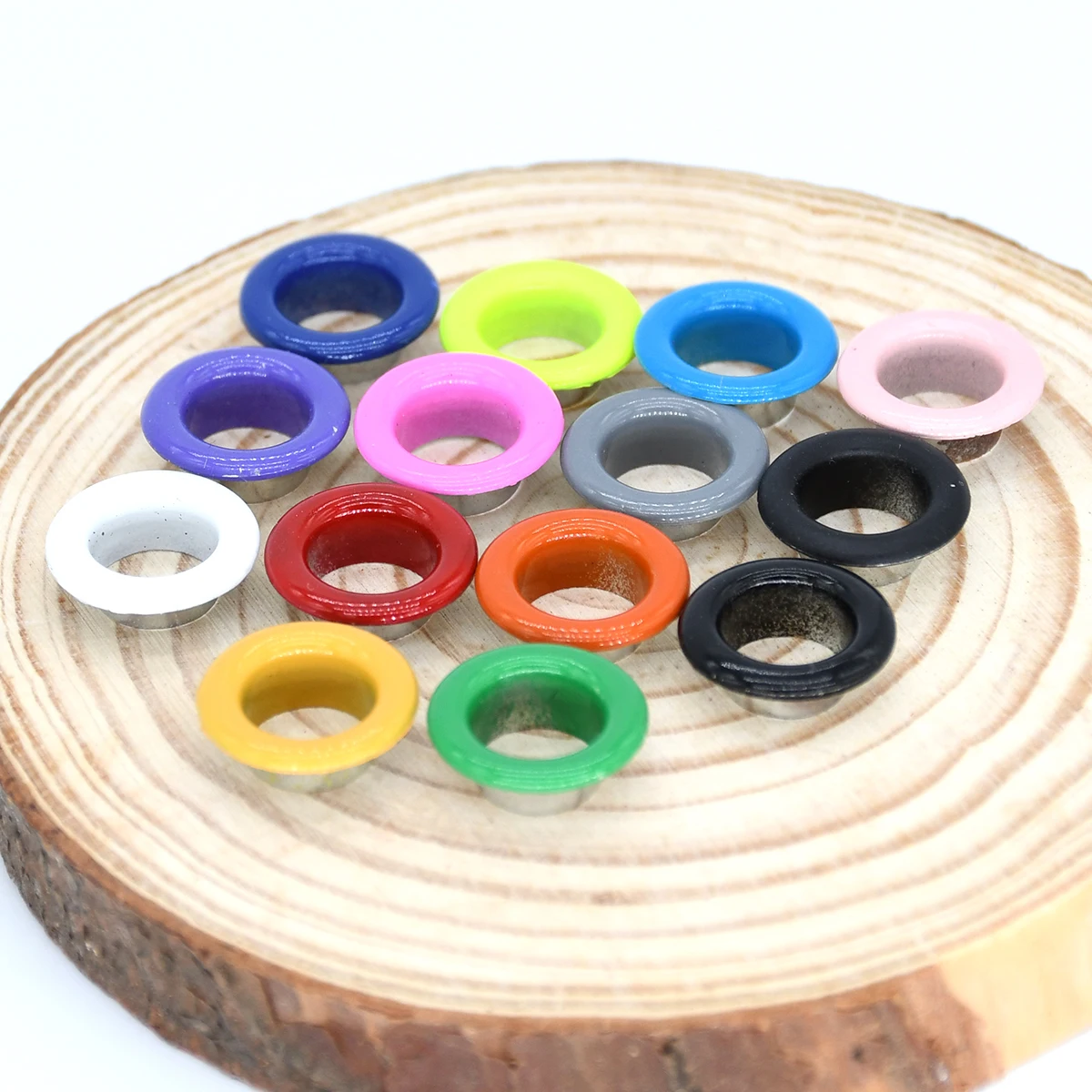 100sets Metal Eyelets Grommets Metal Hole Eye Rings Mix Color For Leathercraft DIY Shoes Belt Cap Bag Tags Clothes Scrapbooking