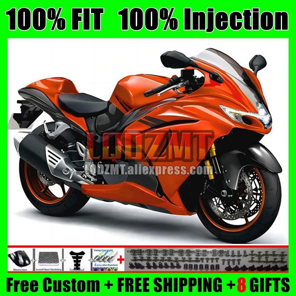 Glossy orange Injection Body For SUZUKI Hayabusa GSXR 1300 CC 21 22 23 24 30No.60 GSXR-1300 GSXR1300 2021 2022 2023 2024 Fairing