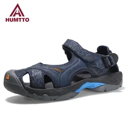 Humtto verão sapatos de praia para homens 2022 de secagem rápida sandálias femininas respirável luxo designer marca ao ar livre sandálias