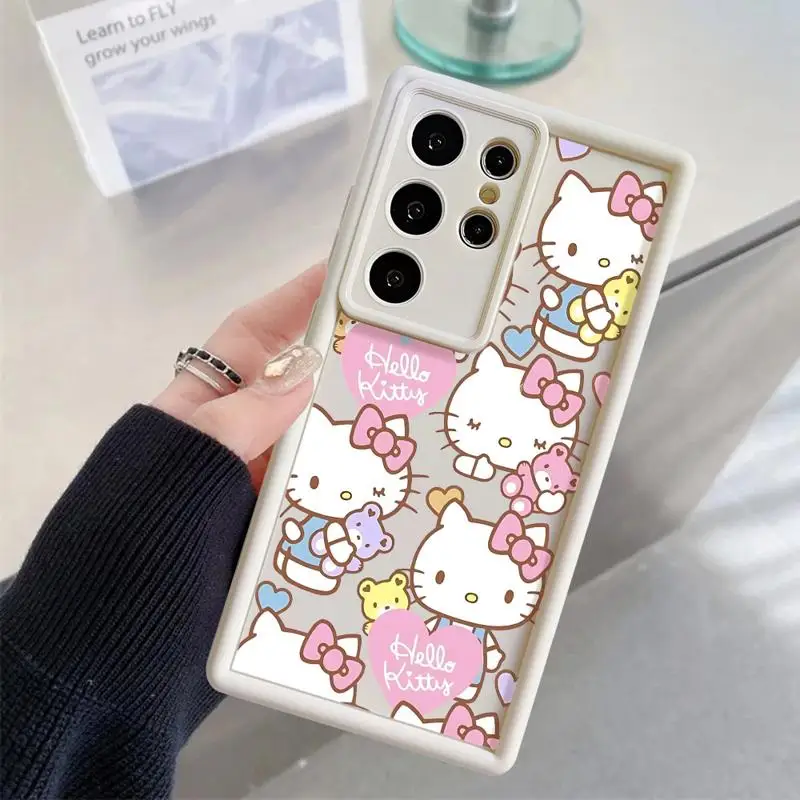 Чехол для телефона H-Hello K-Kitty для Samsung Galaxy S20 FE S21 S23 Ultra Note 20 Ultra S24 Ultra S22 Plus S23 FE