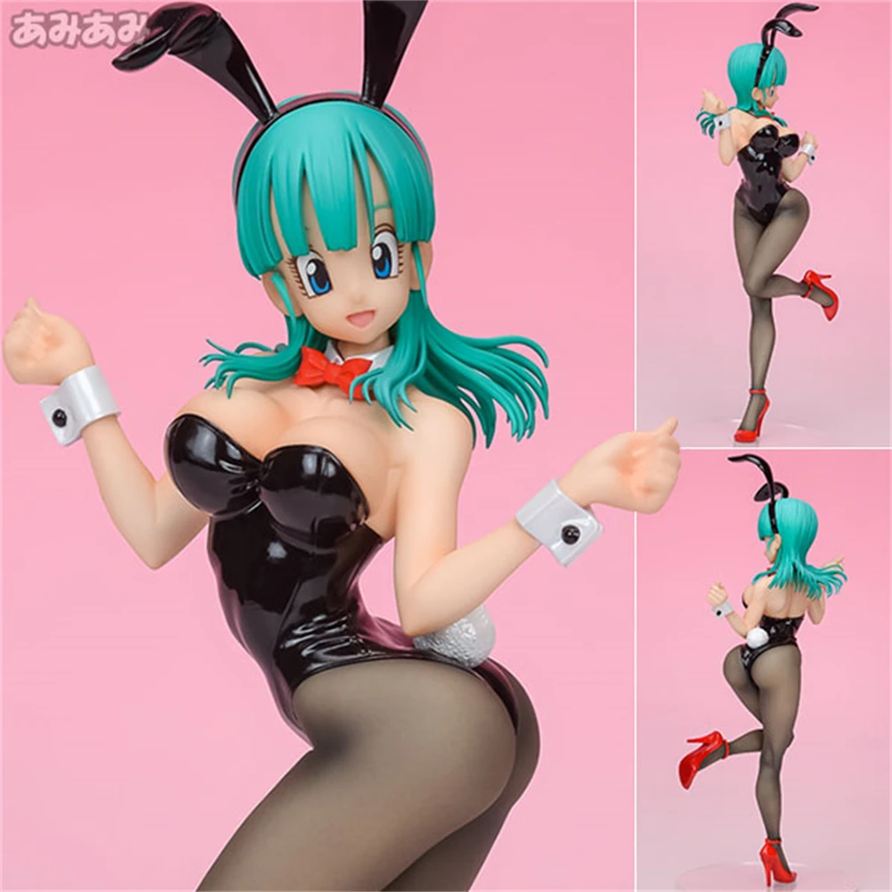 Lindo Anime Dragon Ball Gals, Bulma Bunny Girl Ver. Figura de acción de PVC, estatua de Manga, modelo de colección, juguetes para niños, muñeca, regalos, 19cm