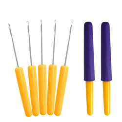 Tongue Crochet Hook Needle Hair Weaving Needle For Braids Knitting Craft Jumbo Braiding Twist Hair Extensions Sewing Accessories
