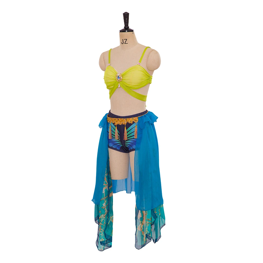 Britney Slave For you Costume Music Video Gypsy Costume Boho Outfit pop princess Slave 4 u Cosplay Halloween Sexy Dress