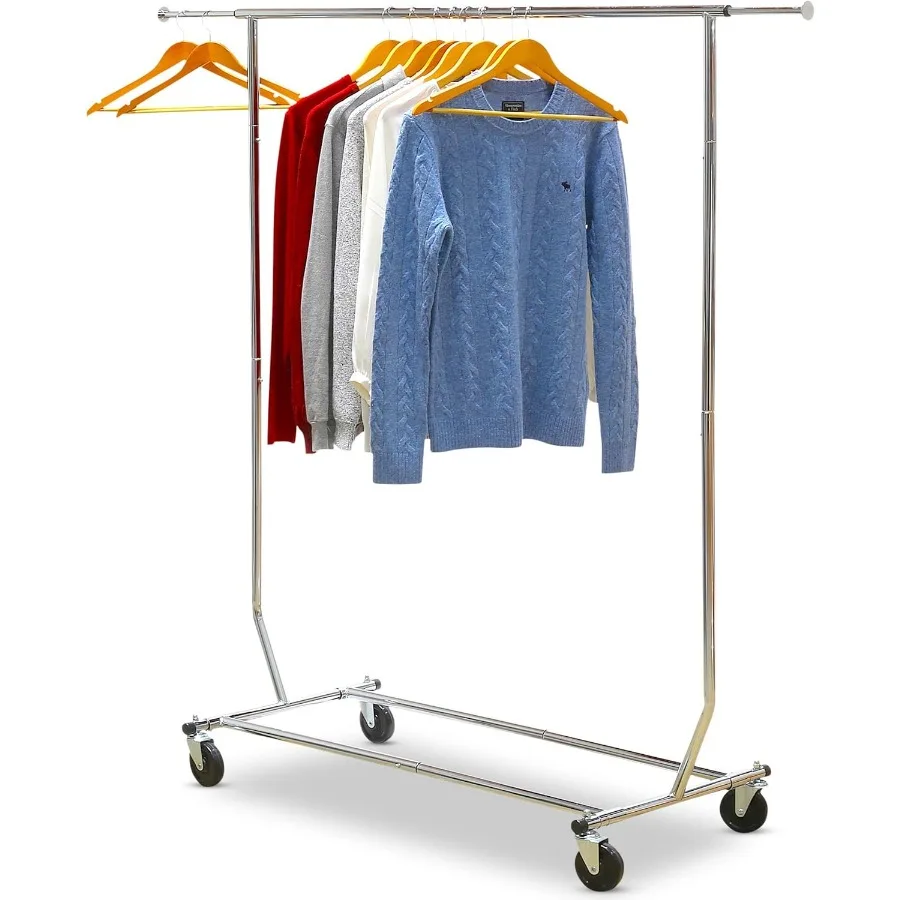 Supreme Commercial Grade Clothing Garment Rack, Chrome