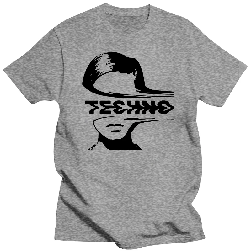 T Shirt Men Funny tshirt Techno Music Graphic T-Shirt