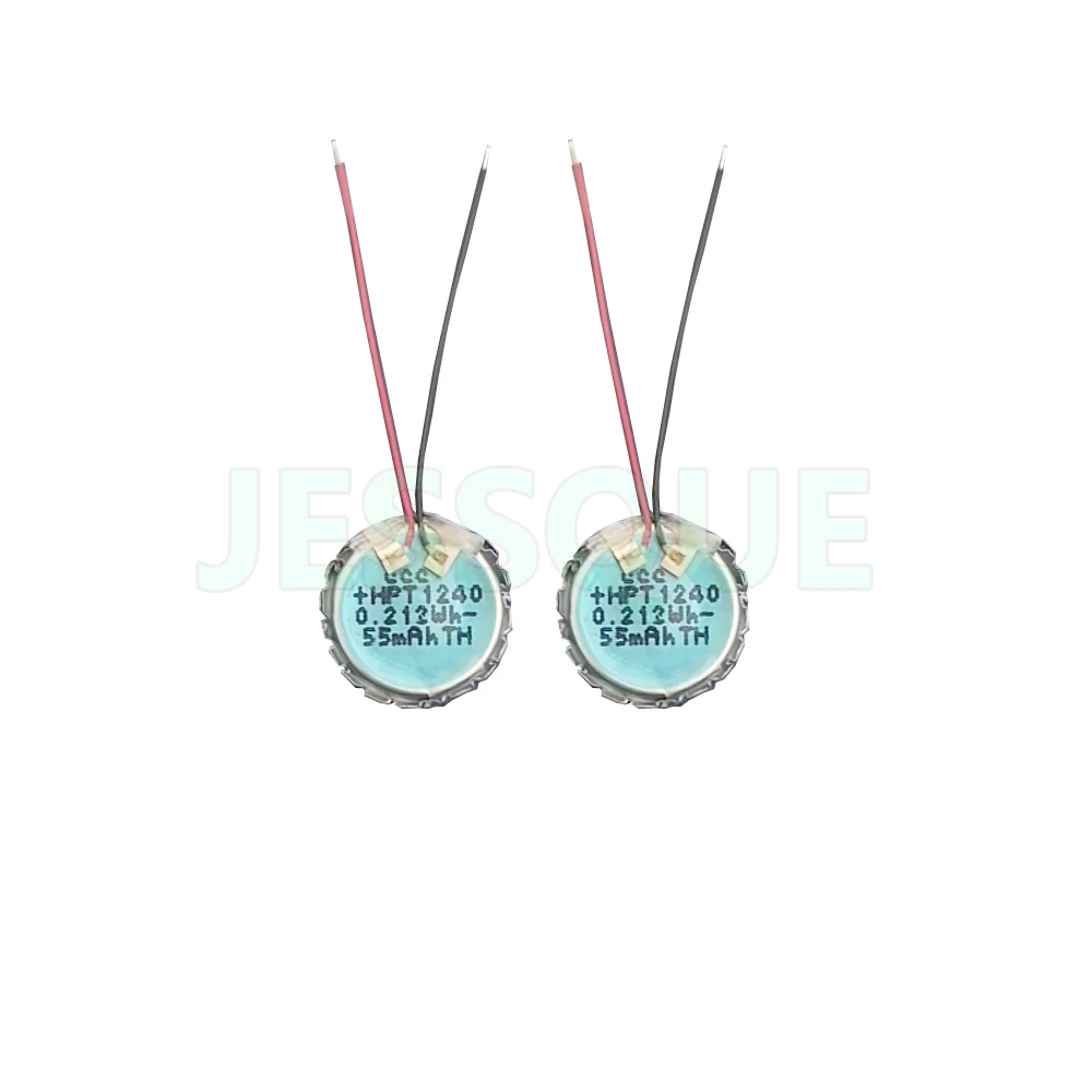 2PCS/Lot 3.85V 55mAh HPT1240 SP 1240 Battery For JBL Tune Flex 2 Gaming Earbuds Airpods Handsfree Earphone