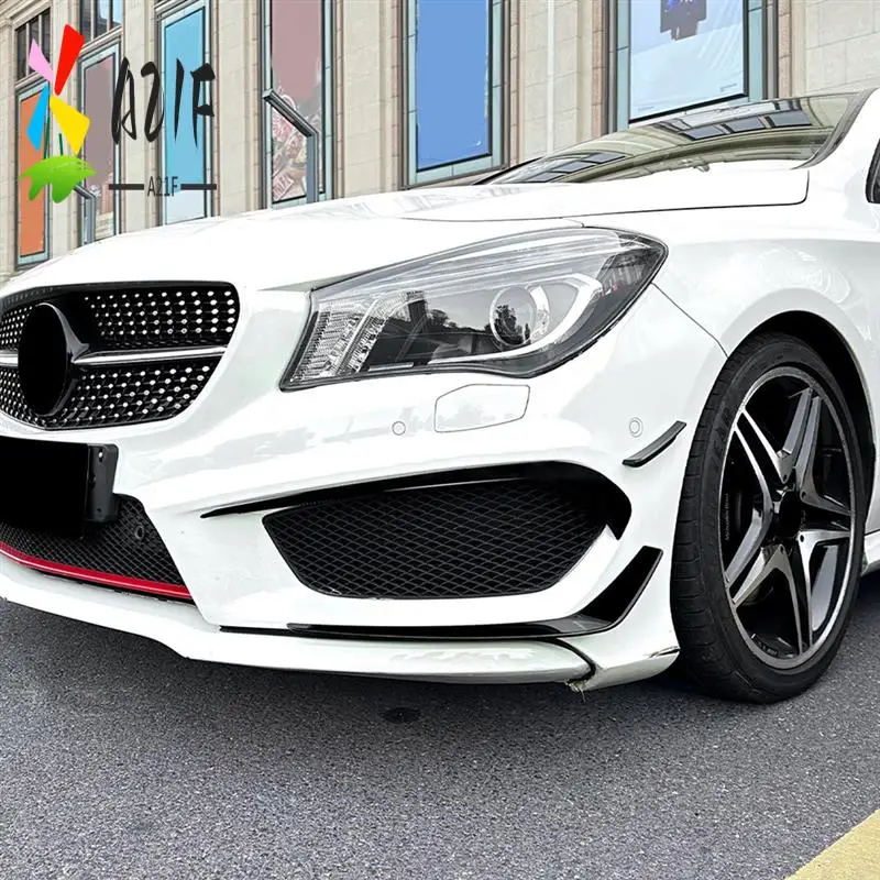 

A21F-For Mercedes Benz CLA Class C117 AMG Line 2013-2015 Front Bumper Lip Splitter Spoiler Diffuser Cover Trim