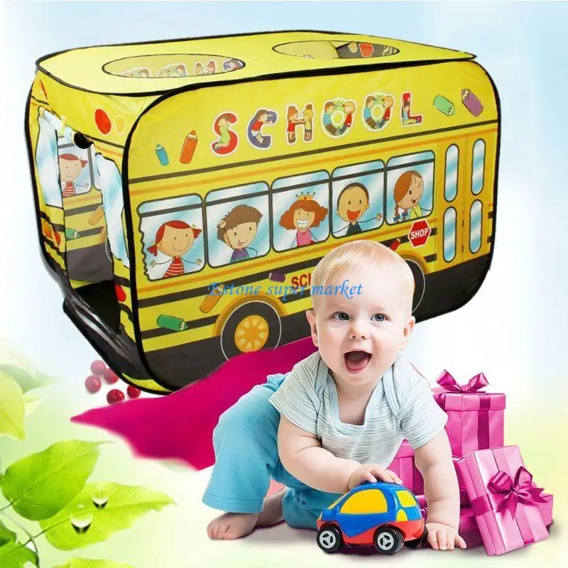 090B Tenda pop-up per scuolabus per bambini Casa da gioco per bambini Attività all'aperto Tenda da gioco pieghevole Ragazzi