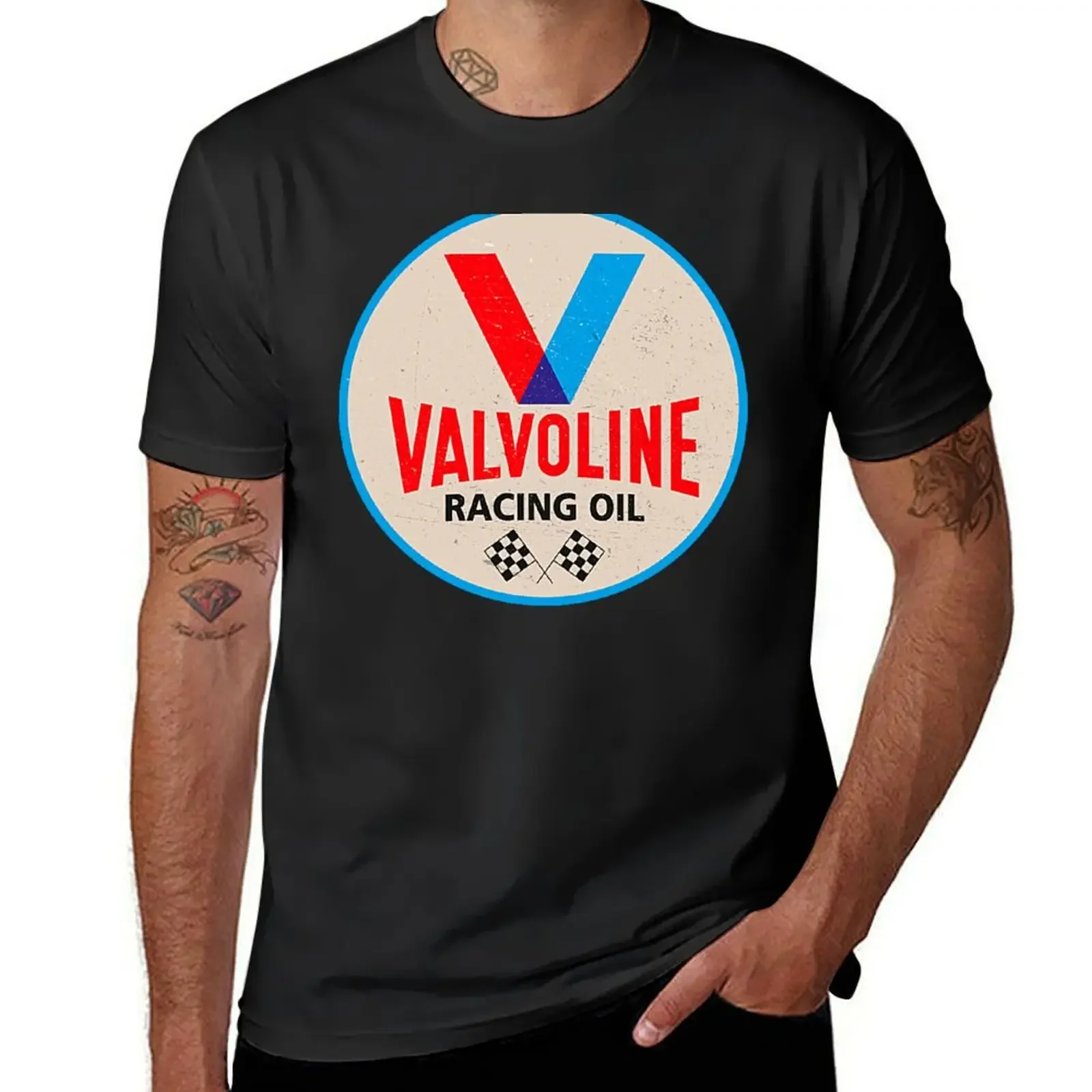 Valvoline Racing vintage signs T-Shirt quick drying customs vintage t shirts mens big and tall t shirts