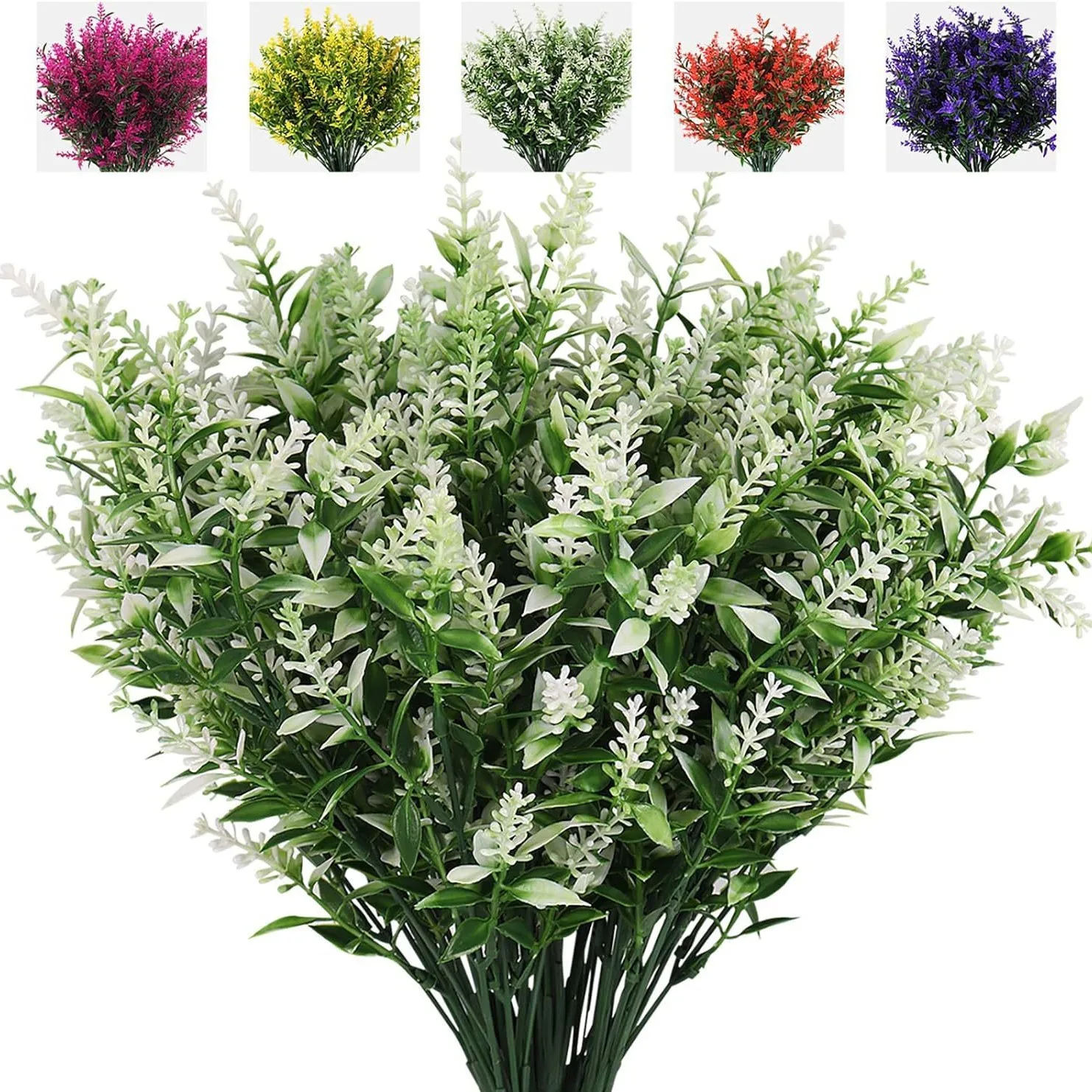 1Pcs Artificial Flowers Plastic Lavender Fake Plant Home Decor Garden Wedding Decoration DIY Bridal Bouquet Household Products