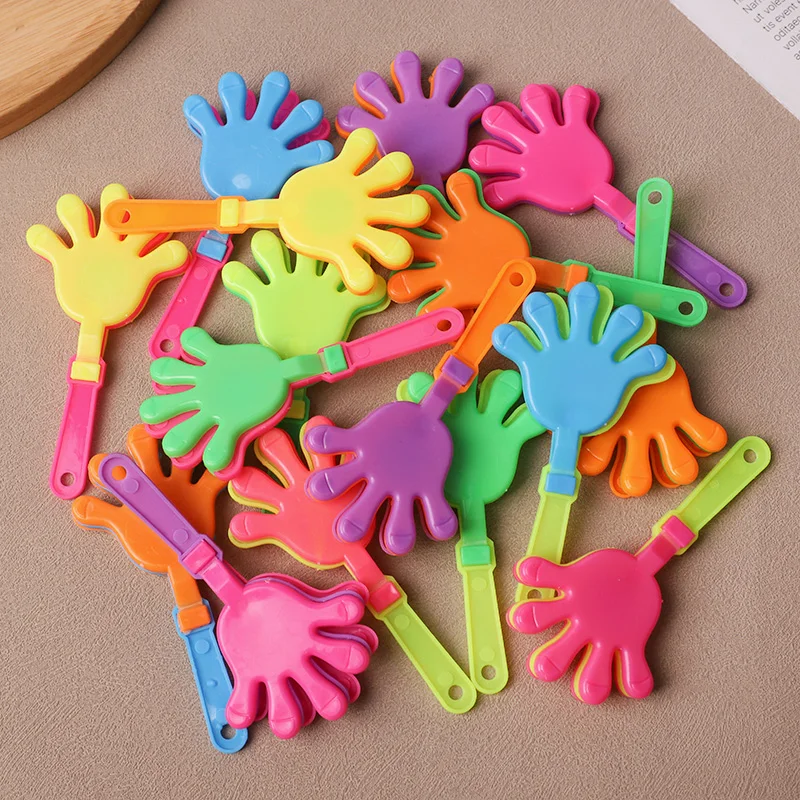 12/24Pcs Colorful Mini Hand Clapper Sports Competitions Games Clap Your Hands Cheer Gathering Props Birthday Party Favors Gifts
