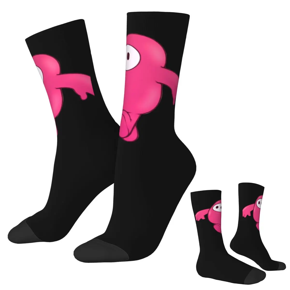 

Fall Guy Characters Socks Harajuku High Quality Stockings All Season Long Socks Accessories for Man's Woman's Birthday Present