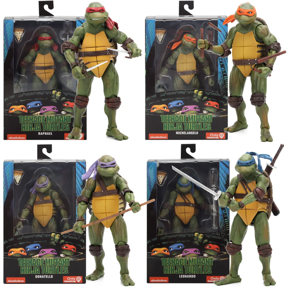 NECA Teenage Mutant Ninja Turtles TMNT Action Figure Film Edition Movable Movies Model Turtle Ninja Anime Kids For Toy Doll Gift